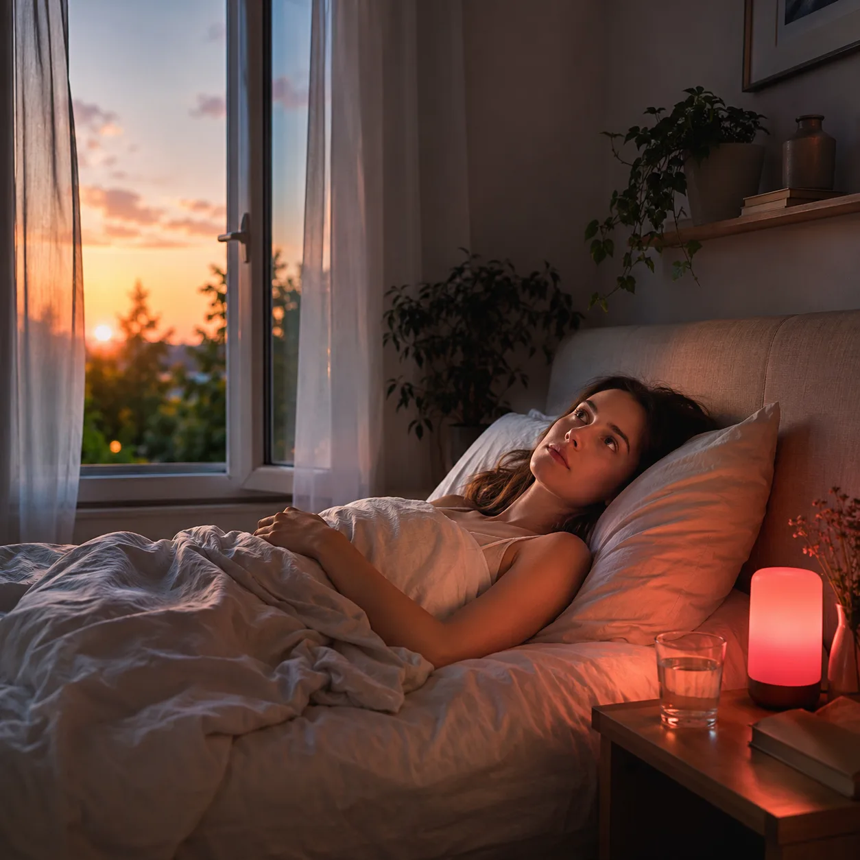 Besser schlafen mit ruhigem Abendlicht