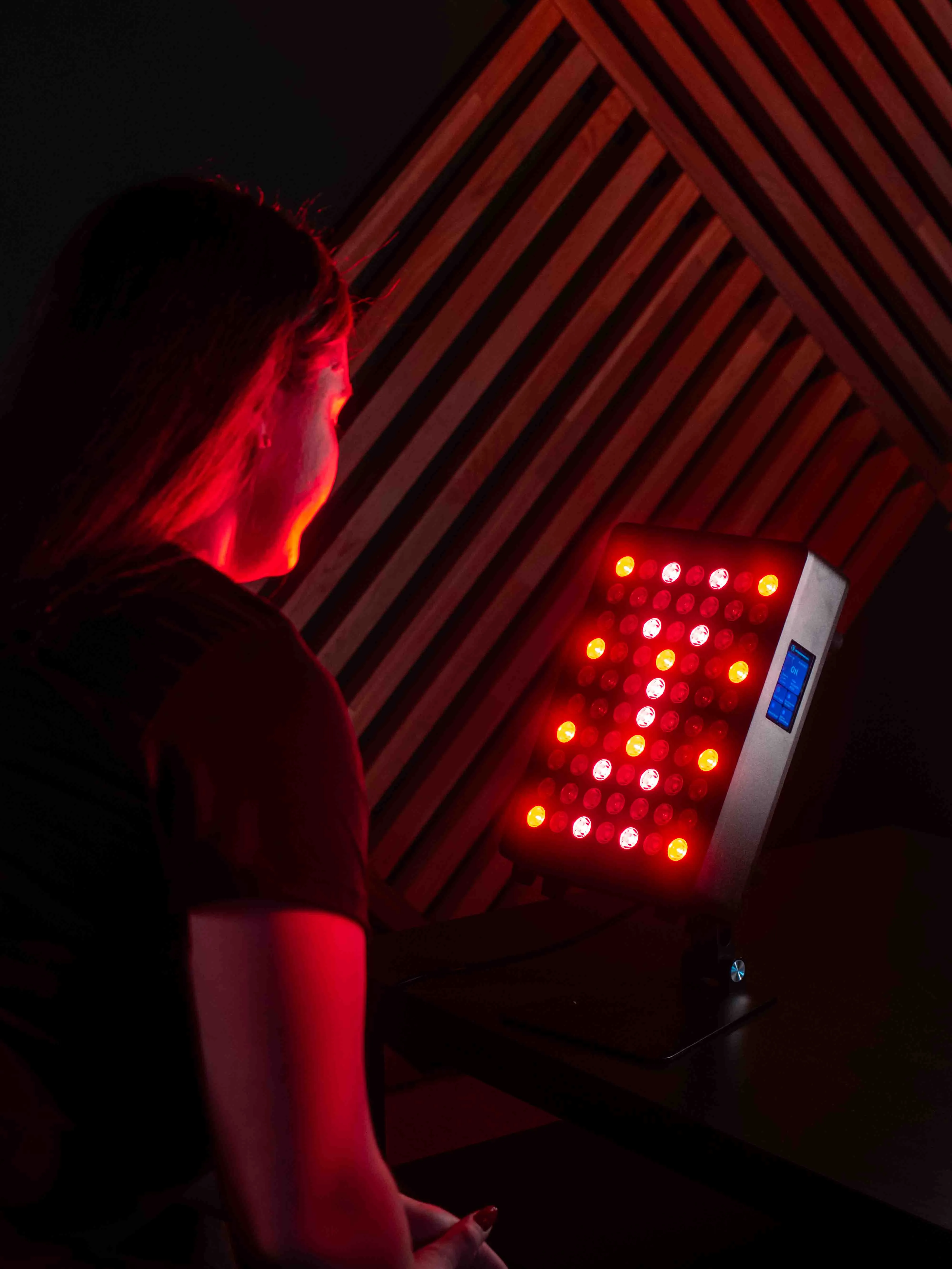 Mitochondriak® Office Rotlichtpanel mit Touchdisplay - Produktabbildung
