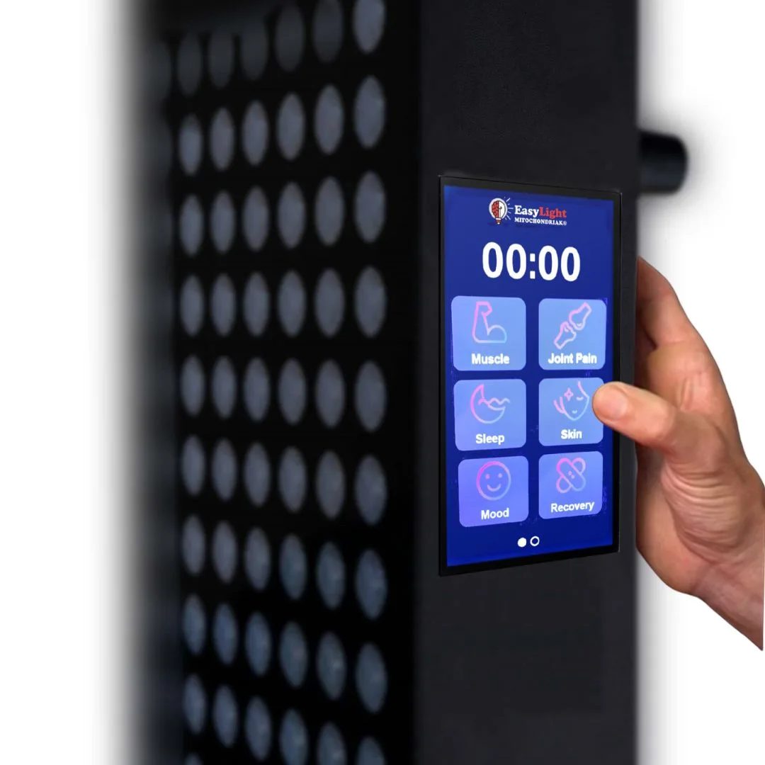 Touchdisplay des Mitochondriak® Office, Auswahl der voreingestellten Programme