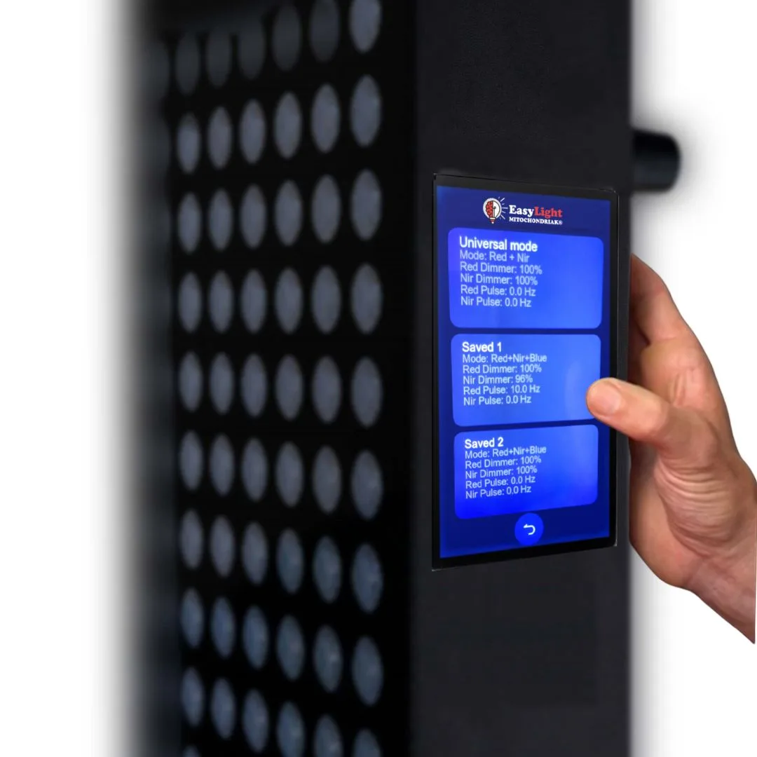 Touchdisplay des Mitochondriak® Office, Speichern eines eigenen Programms
