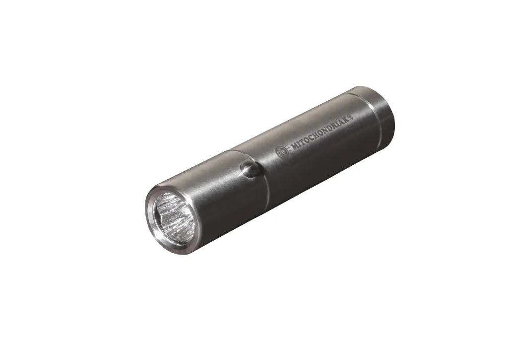 Laser-Taschenlampe Mitochondriak® pulse – Produktansicht des Handgeräts