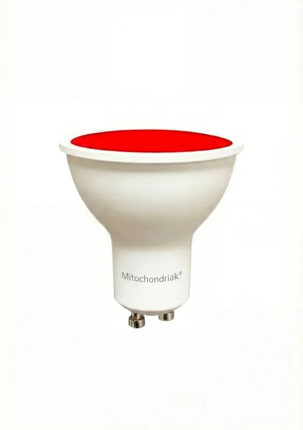 Rote Abendlampe Mitochondriak® GU10 – Produktbild 1
